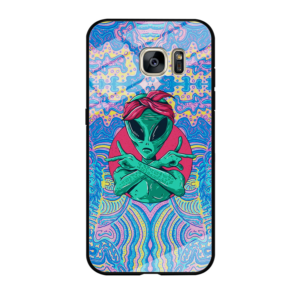 Alien Gangsta Rhythm Samsung Galaxy S7 Edge Case