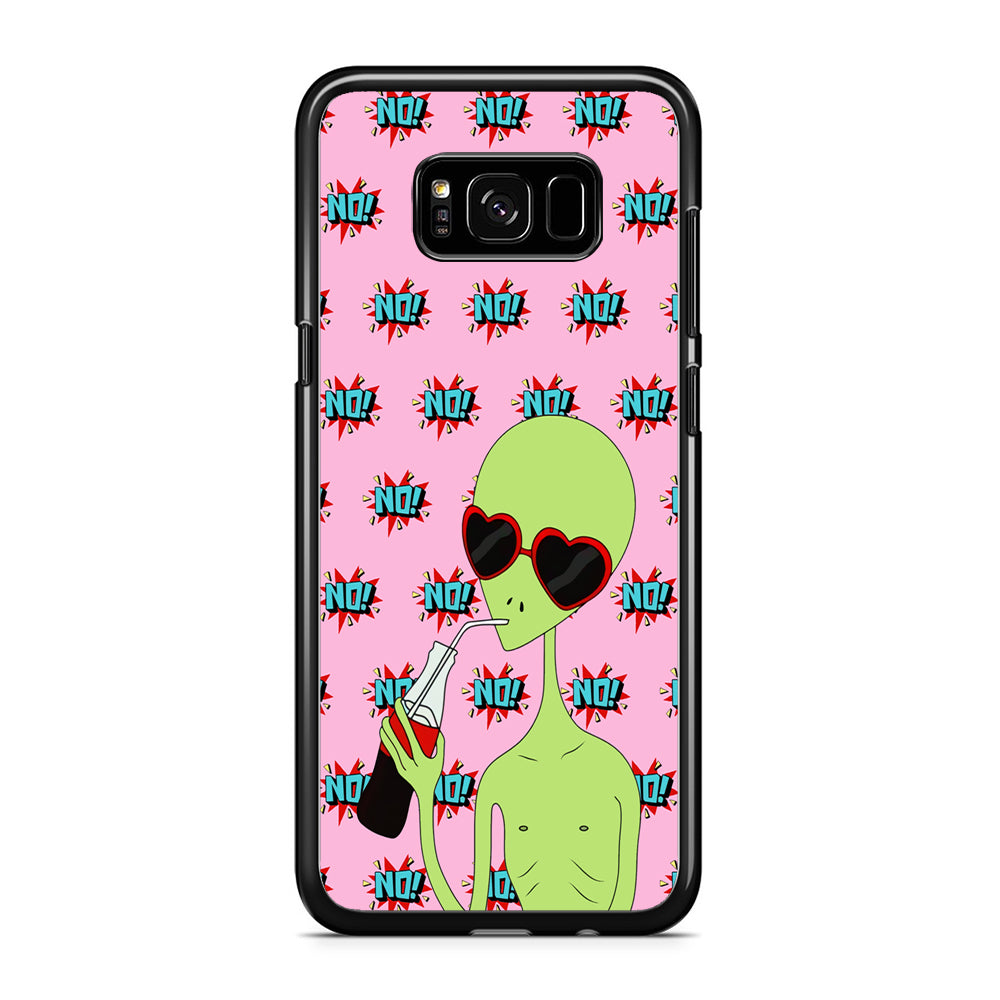 Alien Love Life Samsung Galaxy S8 Plus Case Rubber Black (2D Case)