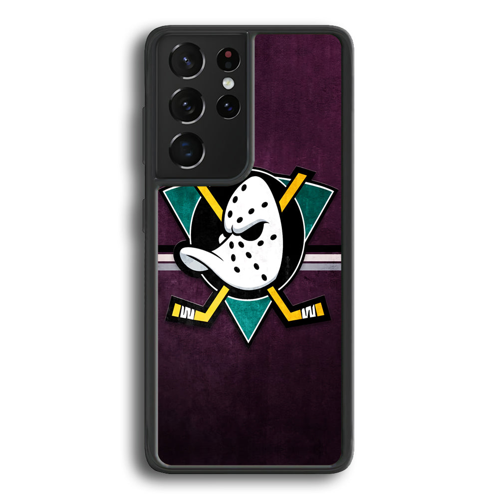 Anaheim Ducks Team Emblem Samsung Galaxy S21 Ultra Case