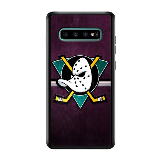 Anaheim Ducks Team Emblem Samsung Galaxy S10 Plus Case