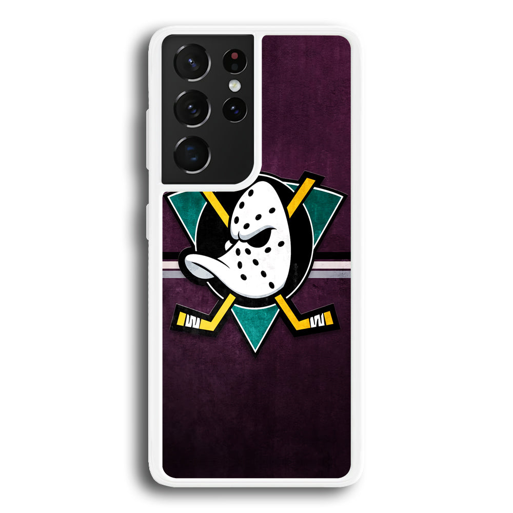 Anaheim Ducks Team Emblem Samsung Galaxy S21 Ultra Case