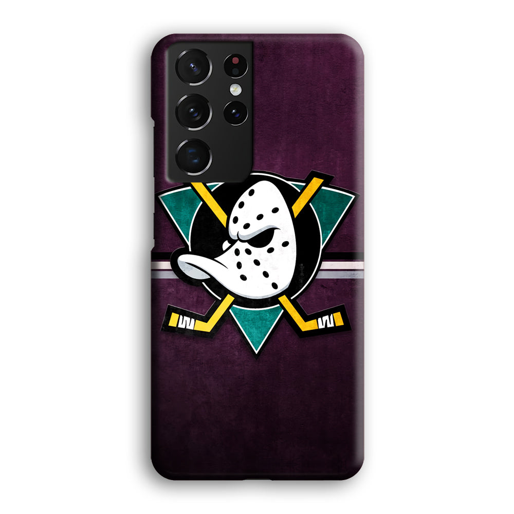 Anaheim Ducks Team Emblem Samsung Galaxy S21 Ultra Case