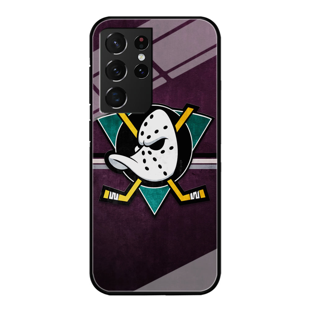 Anaheim Ducks Team Emblem Samsung Galaxy S21 Ultra Case