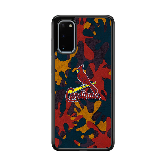 Arizona Cardinals Camo and Emblem Samsung Galaxy S20 Case