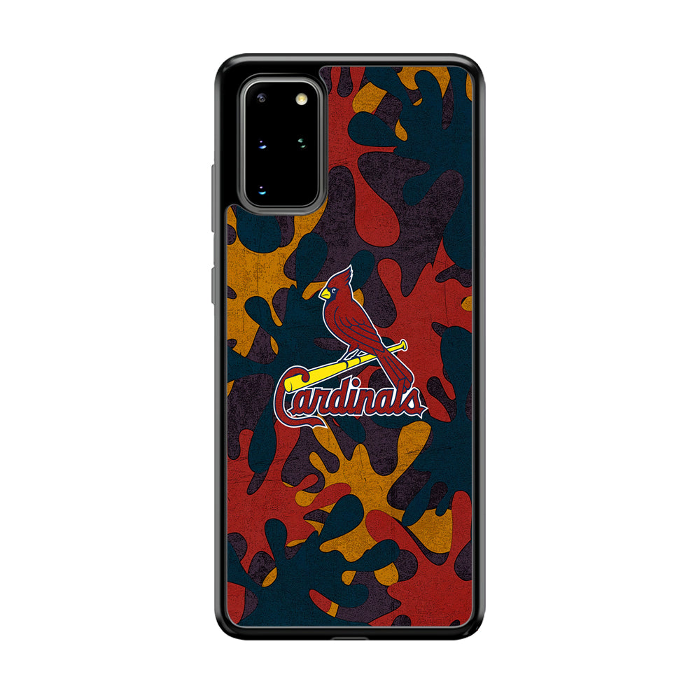 Arizona Cardinals Camo and Emblem Samsung Galaxy S20 Plus Case