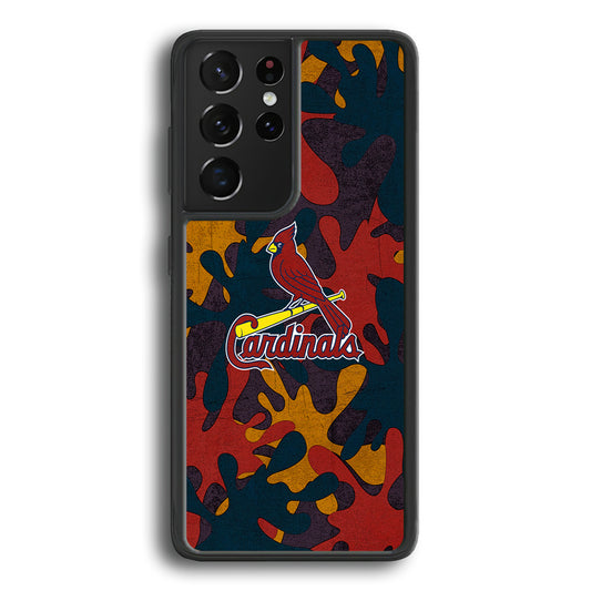 Arizona Cardinals Camo and Emblem Samsung Galaxy S21 Ultra Case