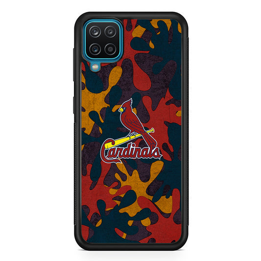 Arizona Cardinals Camo and Emblem Samsung Galaxy A12 Case