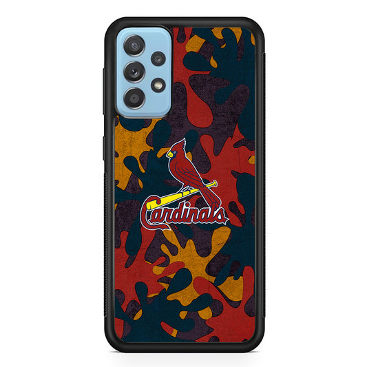 Arizona Cardinals Camo and Emblem Samsung Galaxy A52 Case