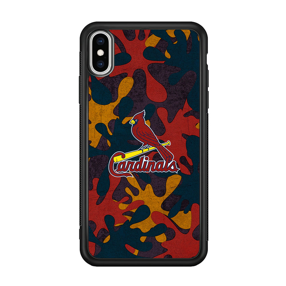 Arizona Cardinals Camo and Emblem iPhone XS Case