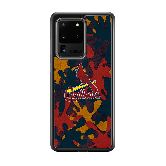 Arizona Cardinals Camo and Emblem Samsung Galaxy S20 Ultra Case