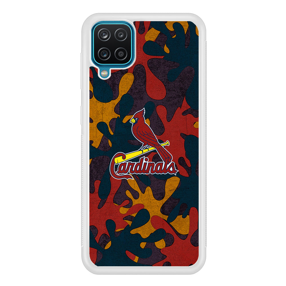 Arizona Cardinals Camo and Emblem Samsung Galaxy A12 Case