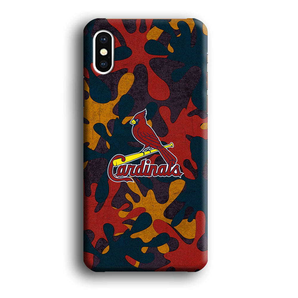 Arizona Cardinals Camo and Emblem iPhone XS Case