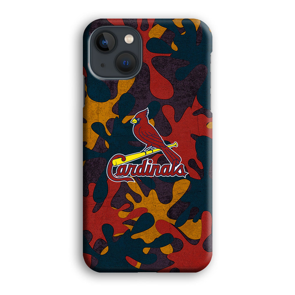 Arizona Cardinals Camo and Emblem iPhone 13 Case