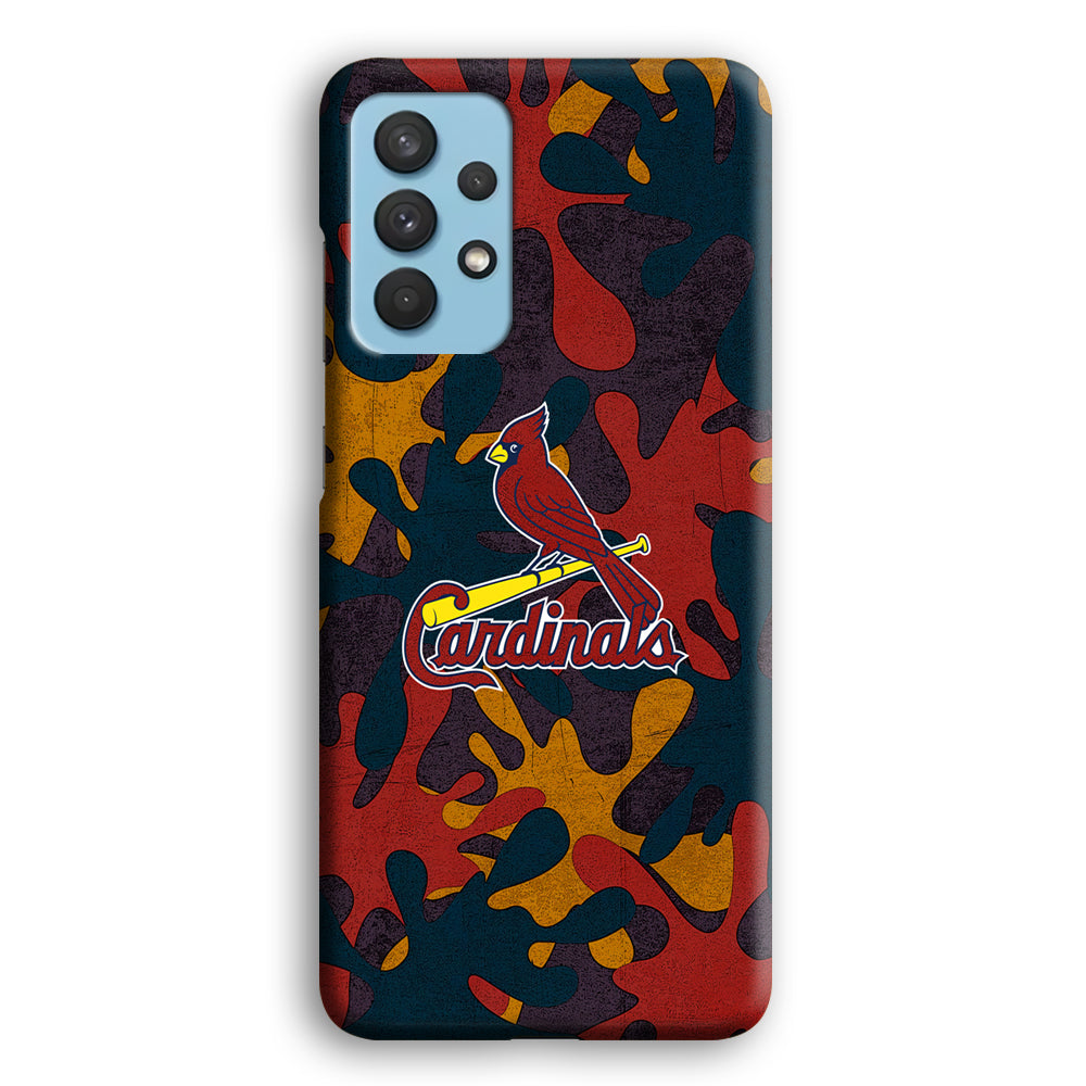 Arizona Cardinals Camo and Emblem Samsung Galaxy A32 Case