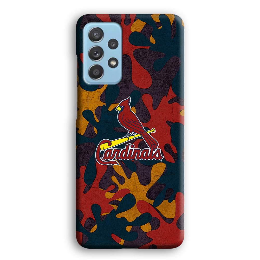 Arizona Cardinals Camo and Emblem Samsung Galaxy A52 Case