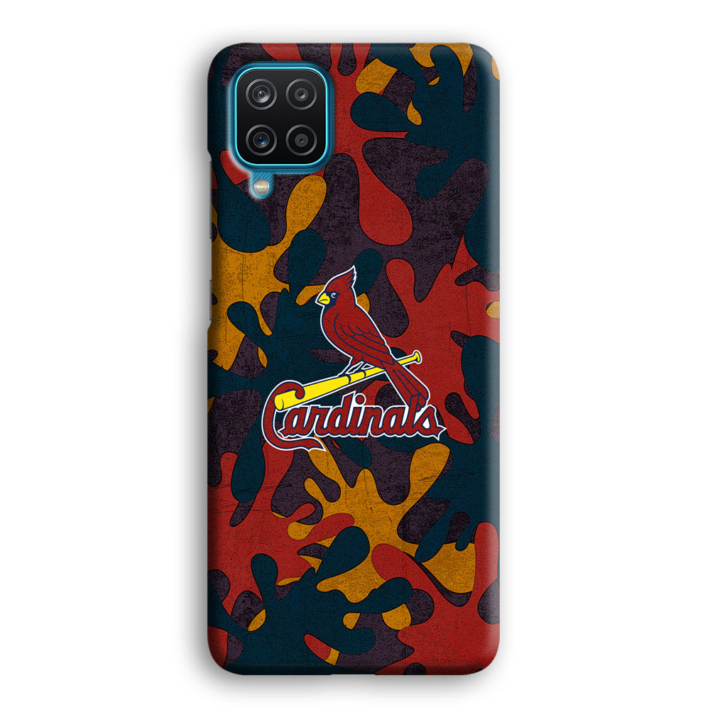 Arizona Cardinals Camo and Emblem Samsung Galaxy A12 Case