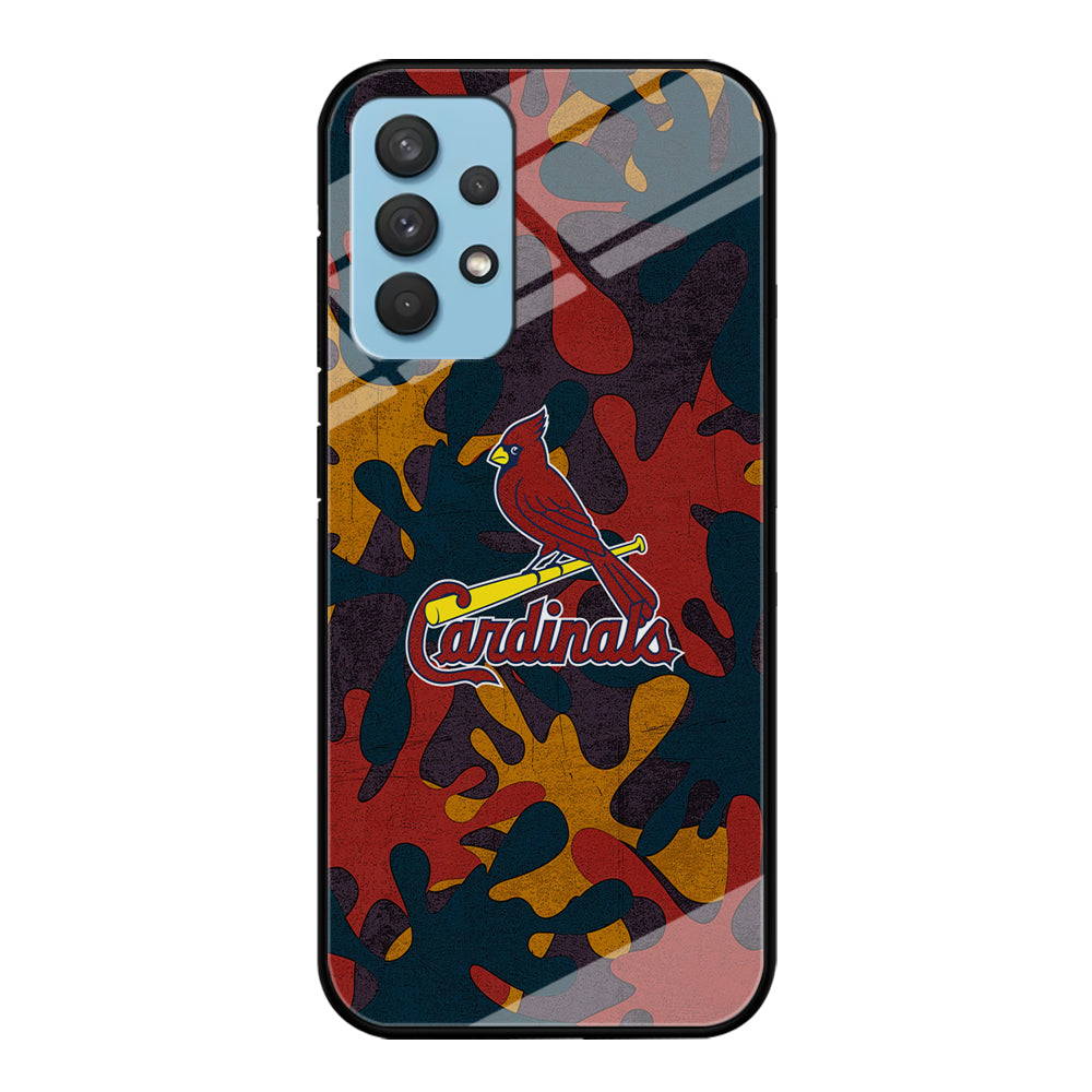 Arizona Cardinals Camo and Emblem Samsung Galaxy A32 Case