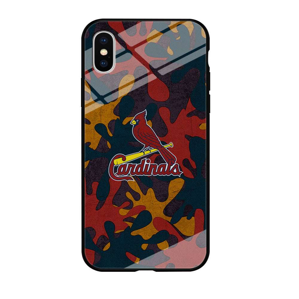 Arizona Cardinals Camo and Emblem iPhone XS Case