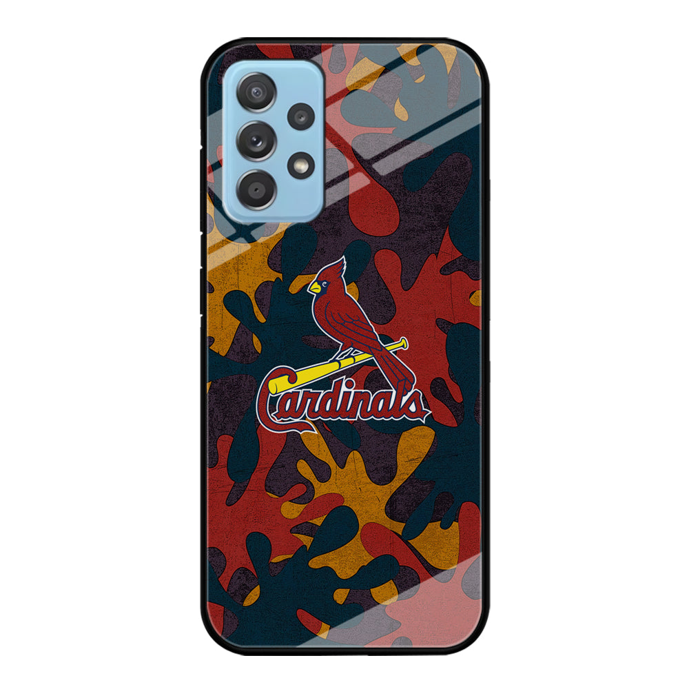 Arizona Cardinals Camo and Emblem Samsung Galaxy A52 Case