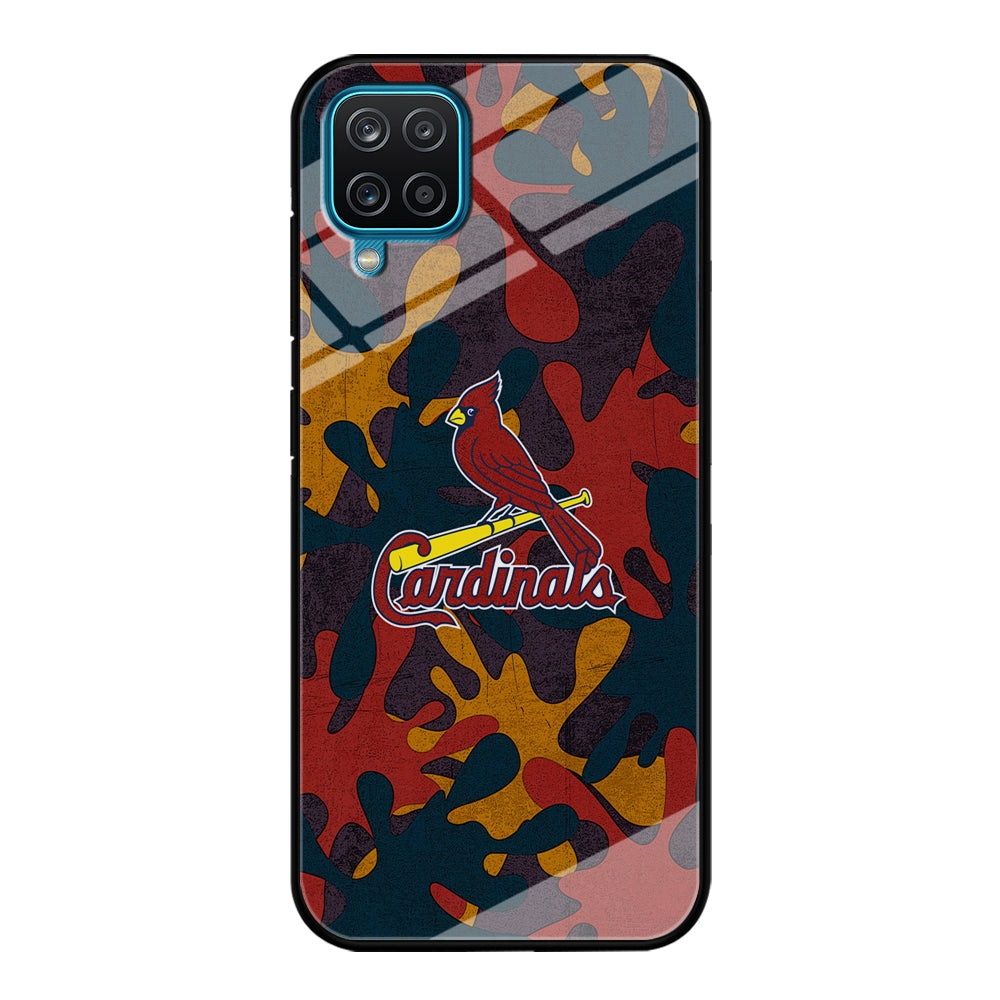 Arizona Cardinals Camo and Emblem Samsung Galaxy A12 Case