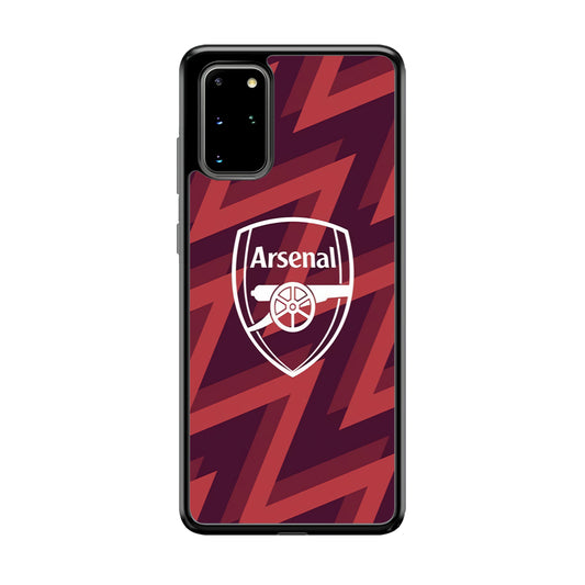 Arsenal Emblem Jersey Pattern Samsung Galaxy S20 Plus Case