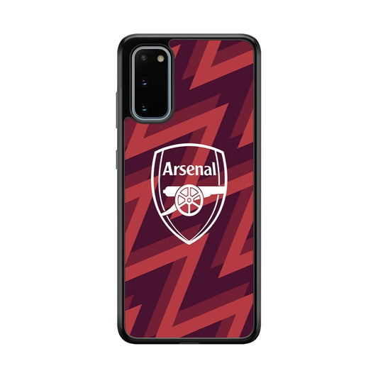 Arsenal Emblem Jersey Pattern Samsung Galaxy S20 Case
