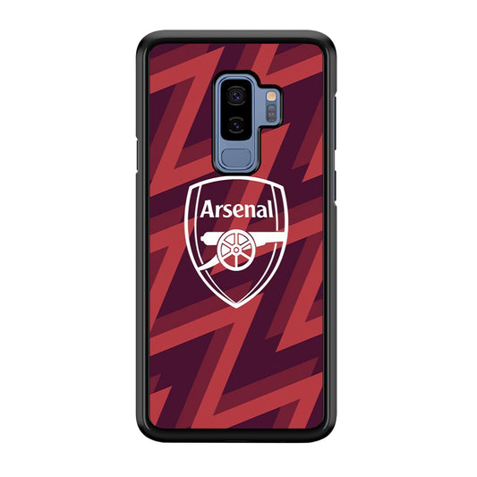 Arsenal Emblem Jersey Pattern Samsung Galaxy S9 Plus Case