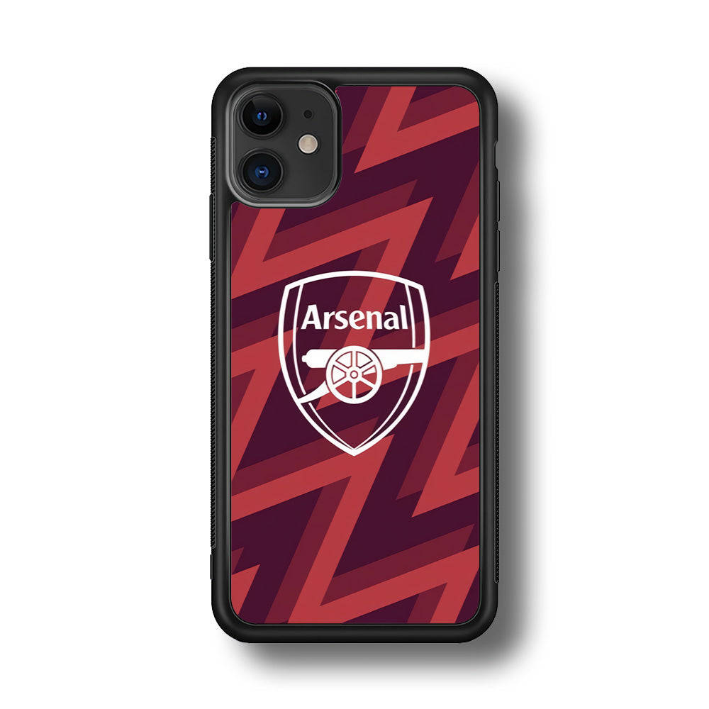 Arsenal Emblem Jersey Pattern iPhone 11 Case