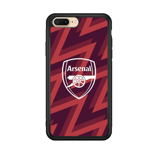 Arsenal Emblem Jersey Pattern iPhone 8 Plus Case