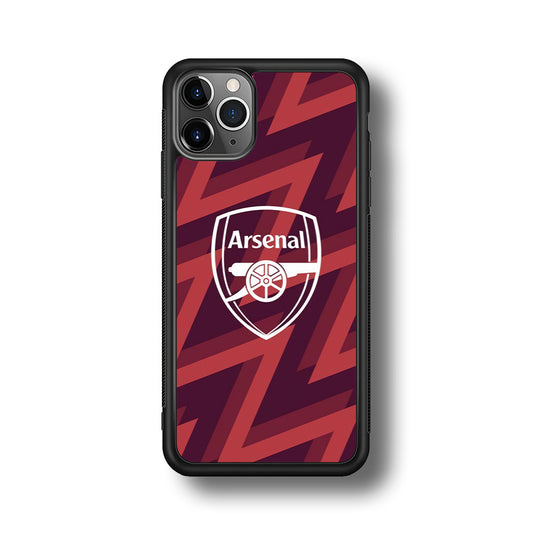 Arsenal Emblem Jersey Pattern iPhone 11 Pro Case