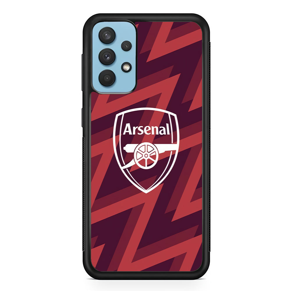 Arsenal Emblem Jersey Pattern Samsung Galaxy A32 Case