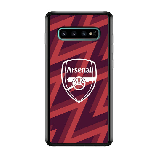 Arsenal Emblem Jersey Pattern Samsung Galaxy S10 Case