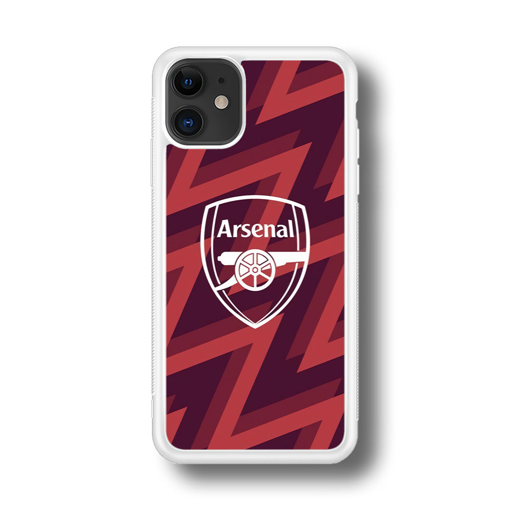 Arsenal Emblem Jersey Pattern iPhone 11 Case