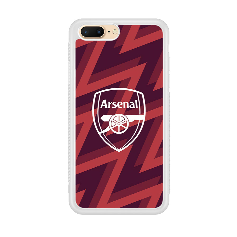 Arsenal Emblem Jersey Pattern iPhone 8 Plus Case