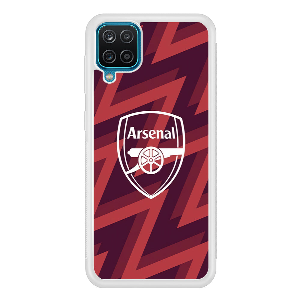 Arsenal Emblem Jersey Pattern Samsung Galaxy A12 Case