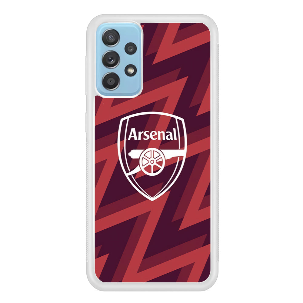 Arsenal Emblem Jersey Pattern Samsung Galaxy A52 Case