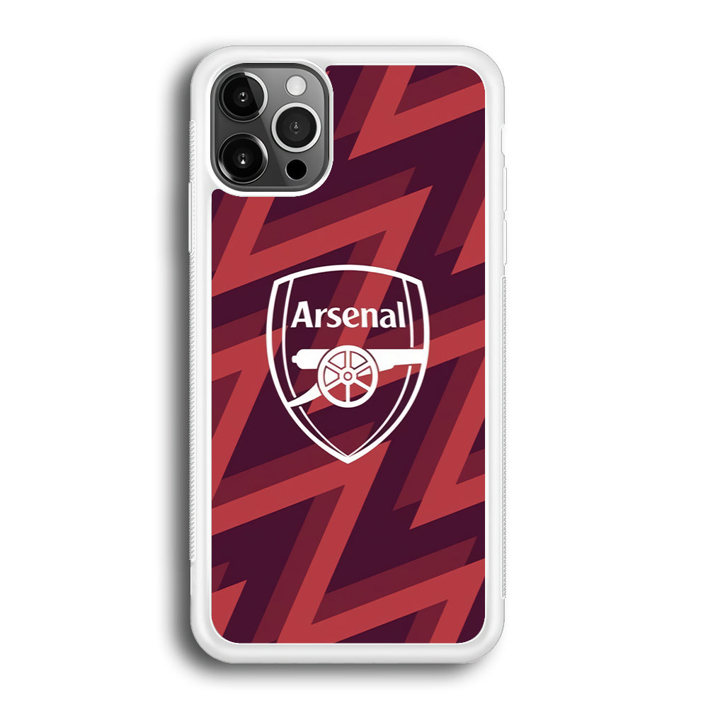 Arsenal Emblem Jersey Pattern iPhone 12 Pro Case