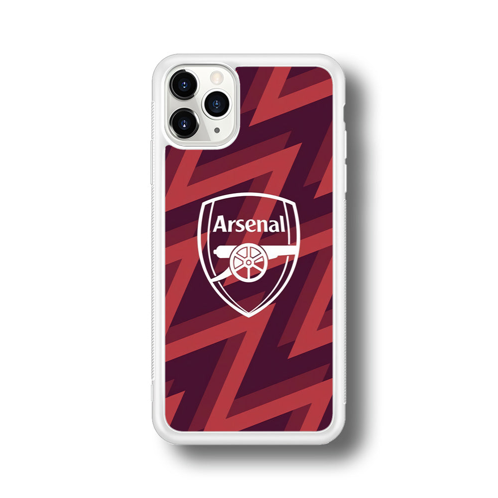 Arsenal Emblem Jersey Pattern iPhone 11 Pro Case