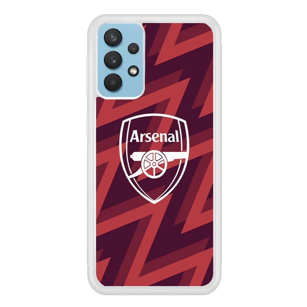 Arsenal Emblem Jersey Pattern Samsung Galaxy A32 Case