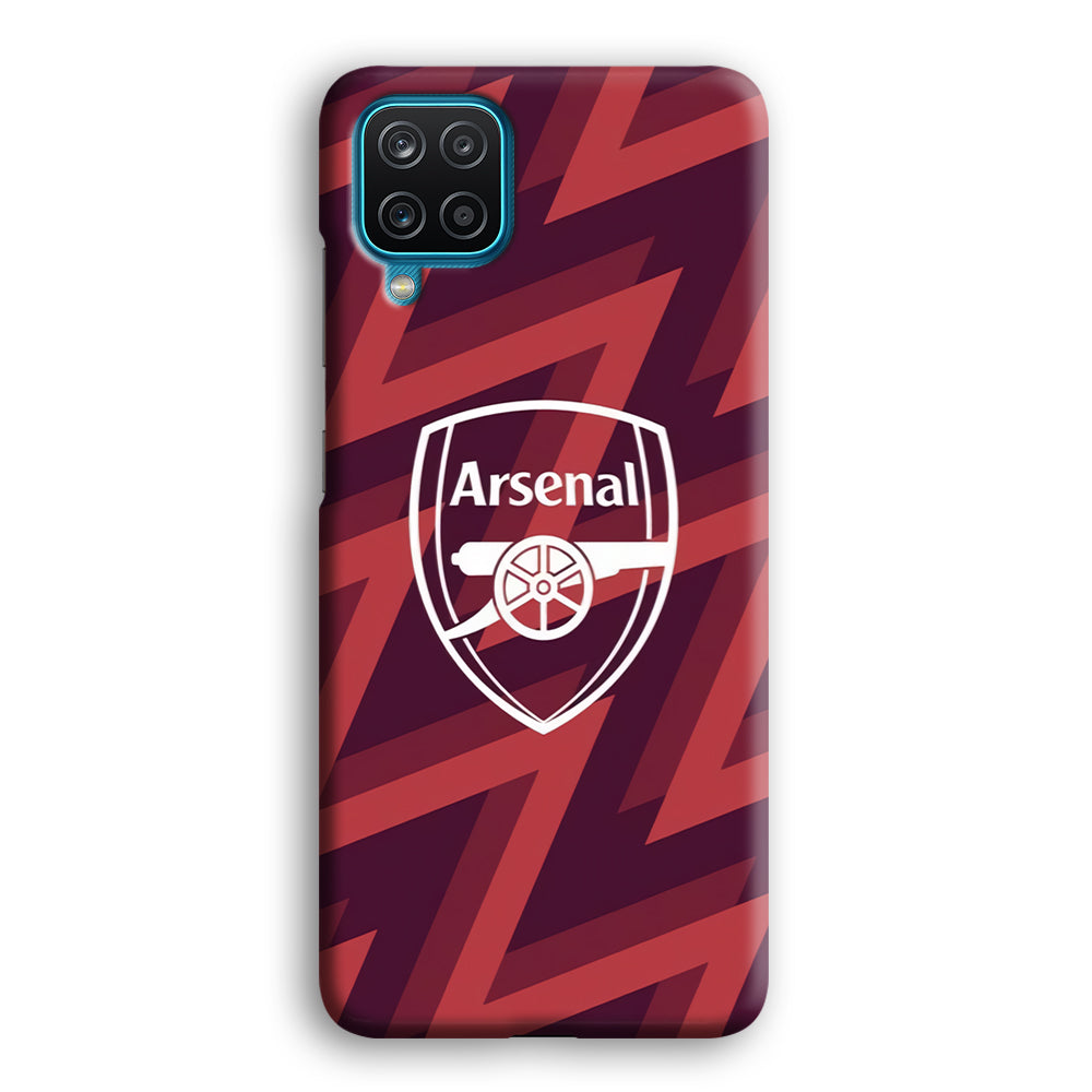 Arsenal Emblem Jersey Pattern Samsung Galaxy A12 Case