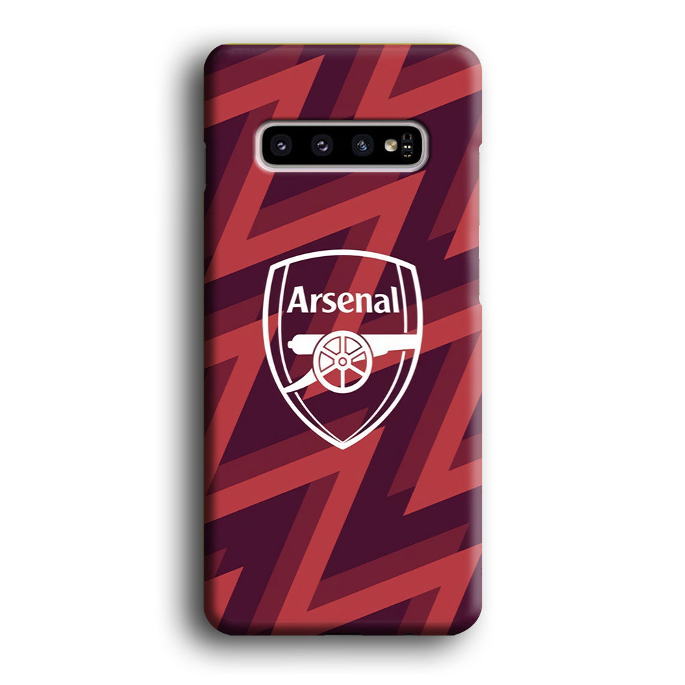 Arsenal Emblem Jersey Pattern Samsung Galaxy S10 Case