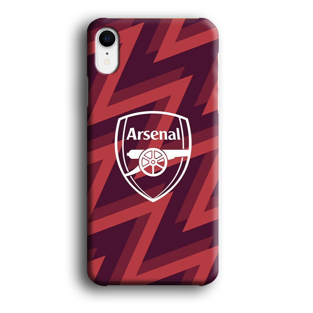 Arsenal Emblem Jersey Pattern iPhone XR Case