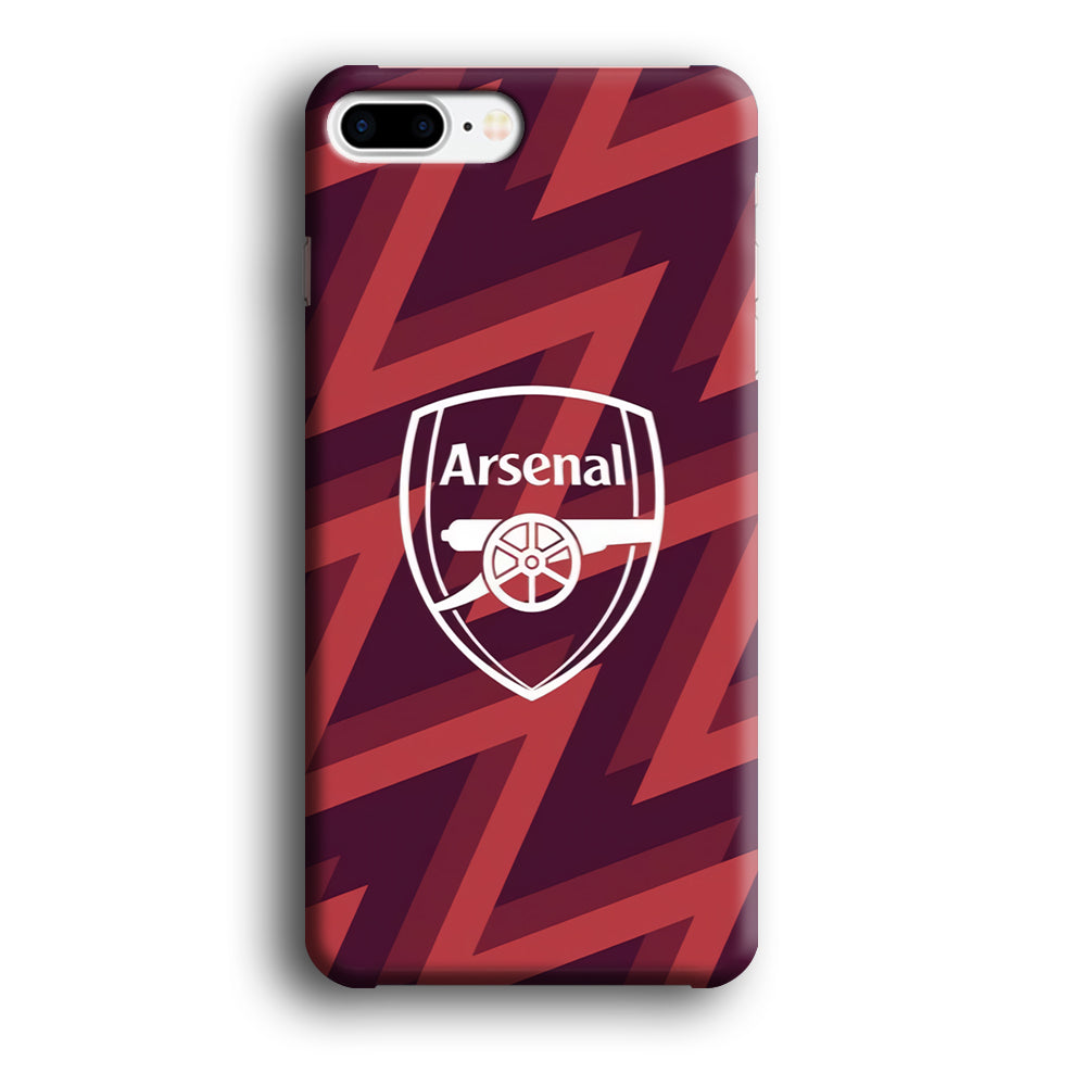 Arsenal Emblem Jersey Pattern iPhone 8 Plus Case