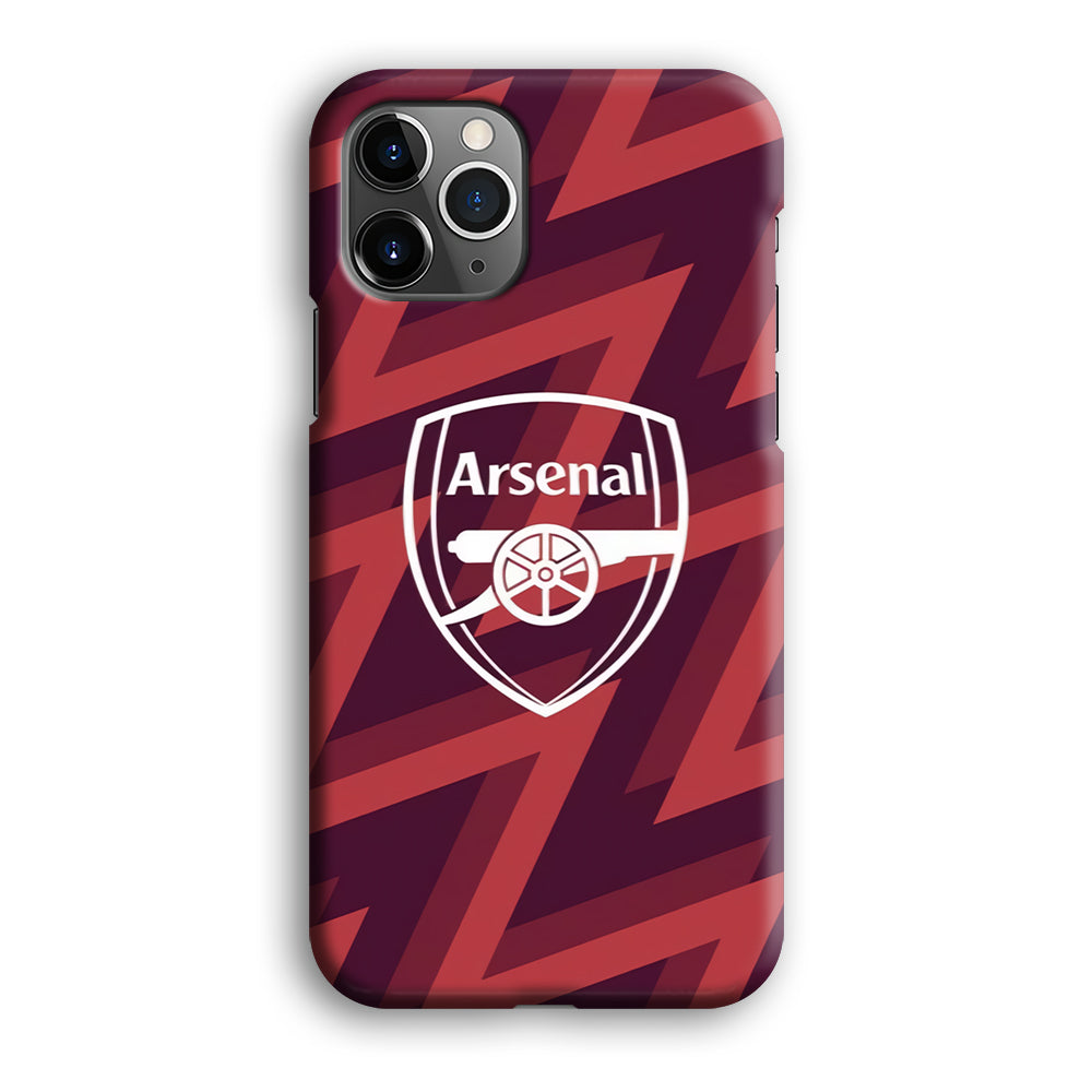 Arsenal Emblem Jersey Pattern iPhone 12 Pro Case