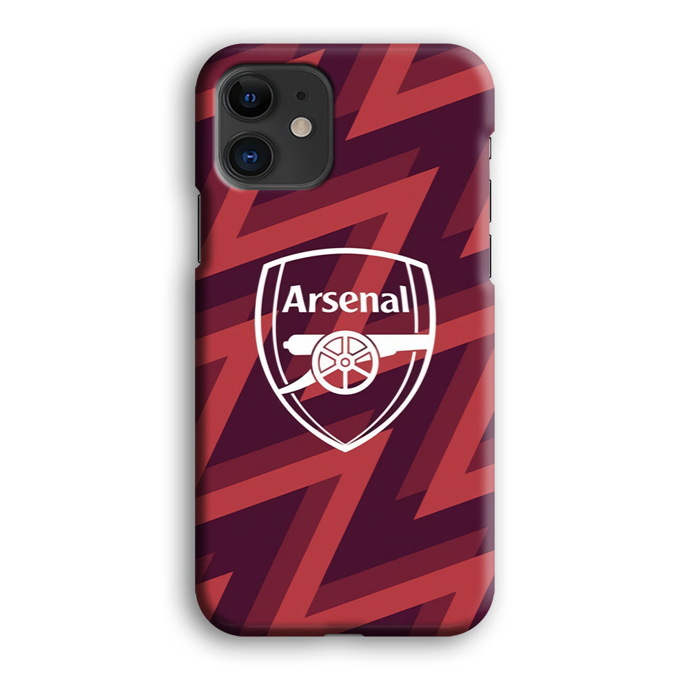 Arsenal Emblem Jersey Pattern iPhone 12 Case