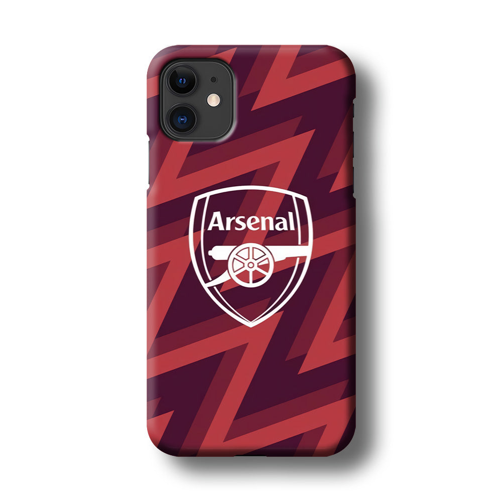 Arsenal Emblem Jersey Pattern iPhone 11 Case