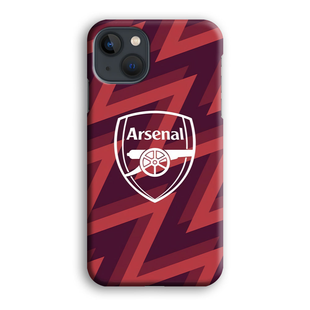 Arsenal Emblem Jersey Pattern iPhone 13 Case