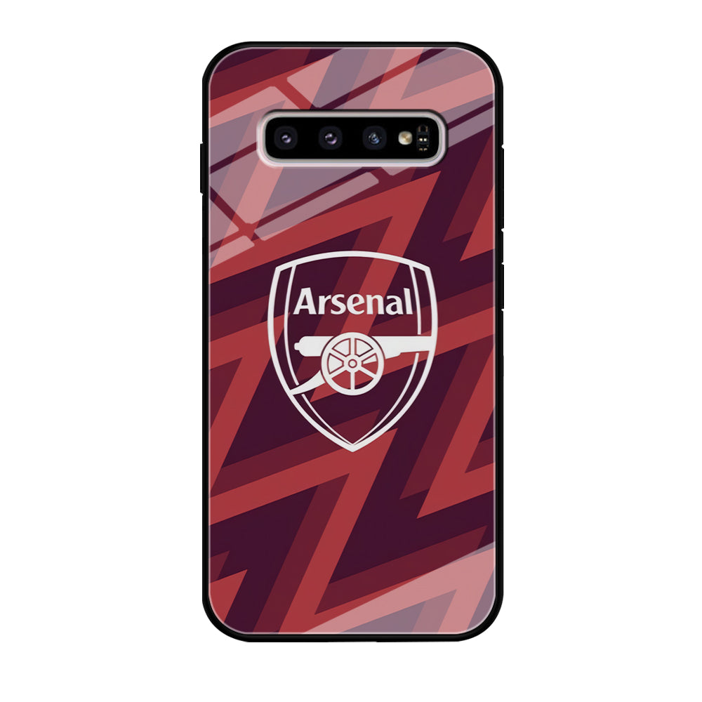 Arsenal Emblem Jersey Pattern Samsung Galaxy S10 Case