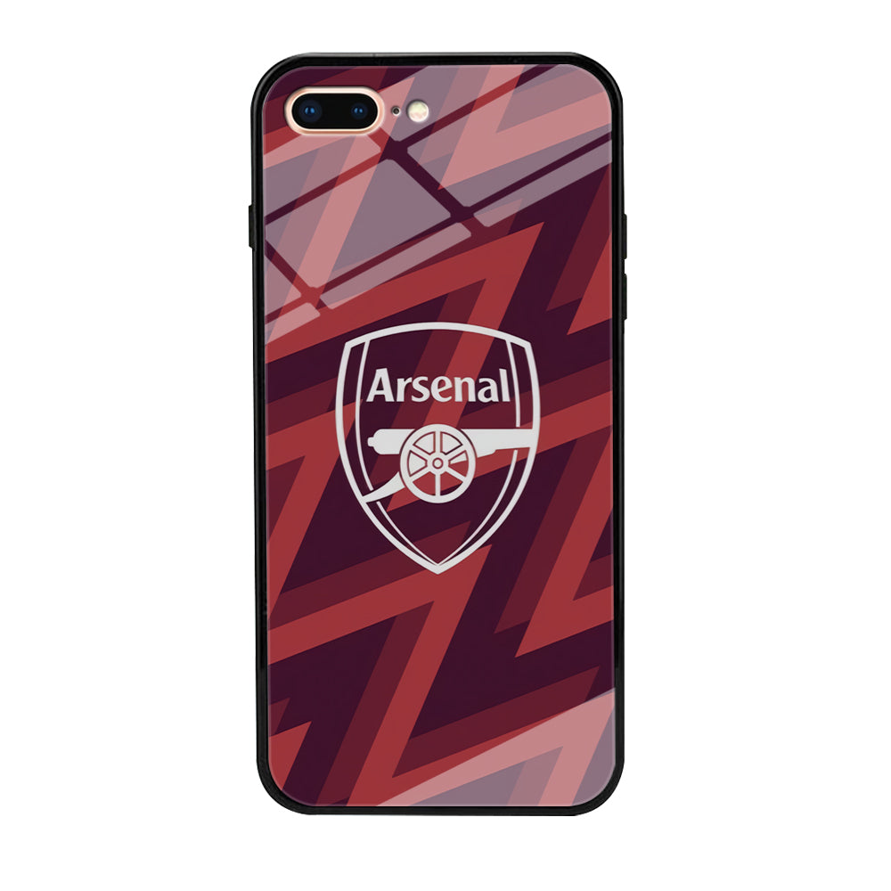 Arsenal Emblem Jersey Pattern iPhone 8 Plus Case