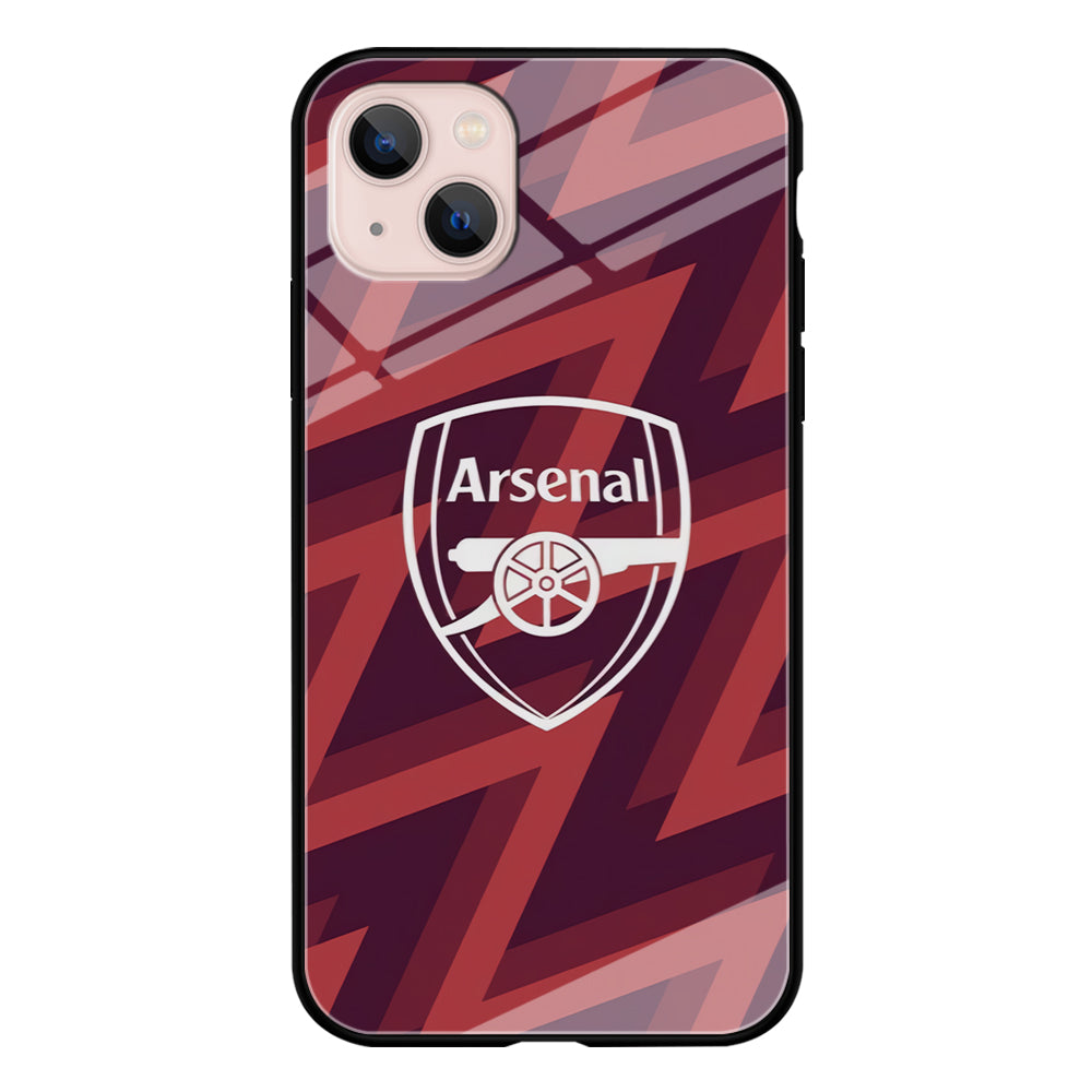 Arsenal Emblem Jersey Pattern iPhone 13 Case